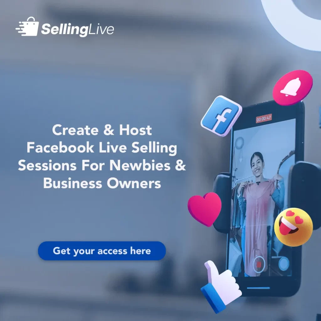 SellingLive host Facebook Live