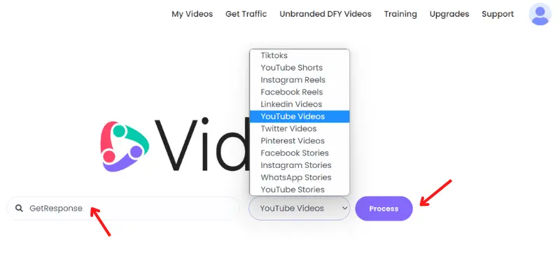 VidAI create videos