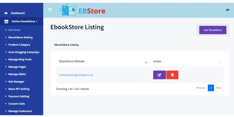 EBStore Review add store