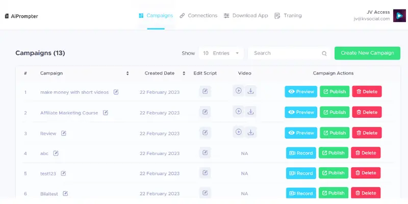 ShortsAI dashboard