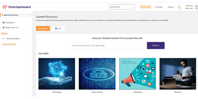 ViralDashboard AI content discovery