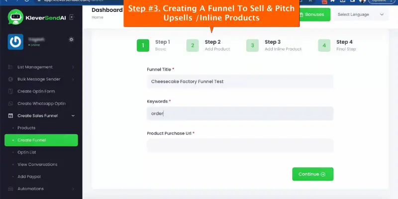 KleverSend AI Step3