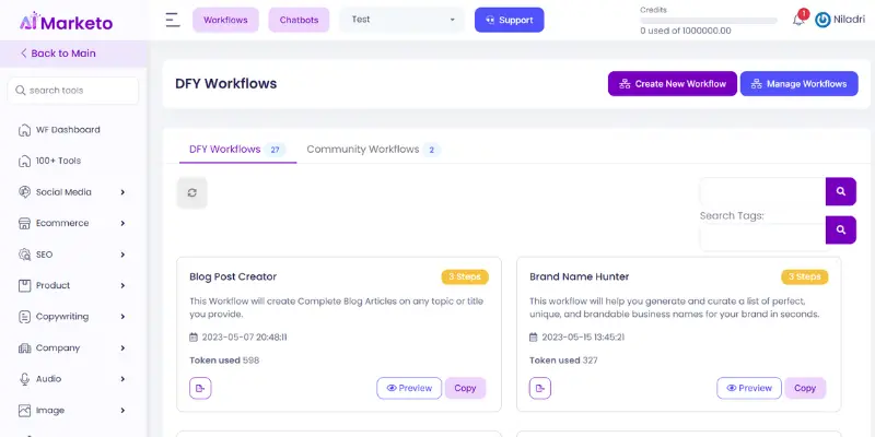 AI Marketo workflow